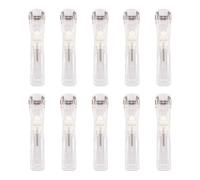 Lot de 10 clips à pousser pour documents en papier, sans traces, bureau, fournitures scolaires, porte-documents