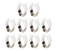 Lot de 10 clips à ressort en éponge de type ouvert, 10 pièces en caoutchouc et acier inoxydable adaptés pour le rangement. Dimensions se réfèrent aux dimensions du trou de l'outil (12 mm)