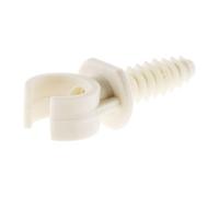 Zenitech - Lot de 10 clips avec chevilles Ø16mm - Blanc