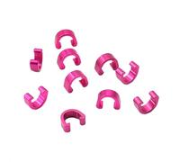 Lot de 10 clips de boîtier de câble de frein en alliage d'aluminium pour câble de frein en C pour VTT, vélos de route, VTT, clips de câble de frein, boucle de vélo et accessoire de vélo