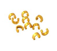 Lot de 10 clips de boîtier de câble de frein en alliage d'aluminium pour câble de frein en C pour VTT, vélos de route, VTT, clips de câble de frein, boucle de vélo et accessoire de vélo