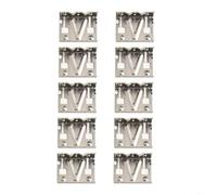 Lot de 10 clips de bord de panneau solaire pour systèmes photovoltaïques de 30/35 mm avec structure en aluminium pour aider à gérer efficacement l'écoulement de l'eau (35 mm)