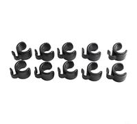Lot de 10 clips de câble en plastique ABS pour organiser les câbles de microphone et de smartphone, adaptés pour une utilisation avec différents supports et tailles de tuyaux (20 mm)