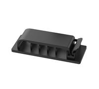 Lot de 10 clips de câble pratiques avec base adhésive pour l'organisation et la prévention des enchevêtrements de fils pour la maison ou le travail