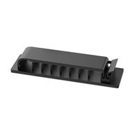 Lot de 10 clips de câble pratiques avec base adhésive pour l'organisation et la prévention des enchevêtrements de fils pour la maison ou le travail