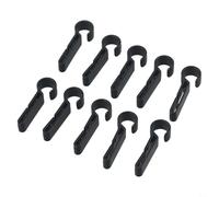 Lot de 10 clips de casque en plastique avec crochets pour phares de sécurité compatibles avec la plupart des modèles de casques et de phares