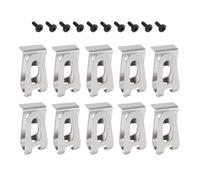 Lot de 10 clips de ceinture de rechange pour outil DHP480 DHP482 HP457 HP347 TD127 TD126 avec vis en acier inoxydable