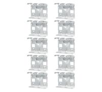 Lot de 10 clips de drainage pour panneaux solaires avec clips de drainage de l'eau en alliage d'aluminium pour un retrait efficace des boues et une meilleure sortie d'énergie pour la plupart des types