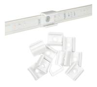 Lot de 10 clips de fixation compatibles avec Philips Hue Lightstrip V4 - Blanc - Montage sûr et discret de vos bandes LED - Idéal pour un éclairage flexible dans toute la maison