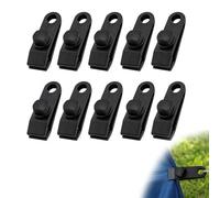 Lot de 10 Clips de Fixation en Plastique pour bâche, Tente de Camping, auvents, voiles d’ombrage, bâches de Piscine, Accessoires légers, antidérapants, réglables, durables