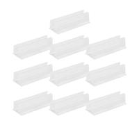 Lot de 10 clips de fixation pour corde lumineuse fluorescente - 10 supports transparents étanches - Support mural adhésif pour Govee et autres bandes LED, intérieur, extérieur, cuisine, décoration de