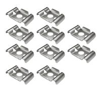 Lot de 10 clips de fixation robustes pour poteaux en métal ou en bois de 40 mm, terrasse, jardin, ferme et extérieur