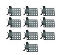 Lot de 10 clips de gouttière de toit pour fixation sécurisée du câble chauffant - Construction en aluminium pour une fixation fiable de la bande chauffante