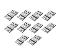 Lot de 10 clips de guidage d'eau pour module solaire en aluminium | Alliage d'aluminium, drainage automatique de l'eau de pluie, empêche les points chauds, s'adapte aux espaces de 2 à 5 mm