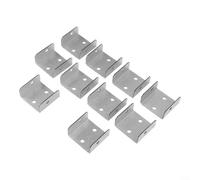 Lot de 10 clips de panneau de clôture en acier galvanisé conçus pour fixer solidement les treillis et les poteaux en bois, compatibles avec les panneaux de différentes épaisseurs (32 mm)