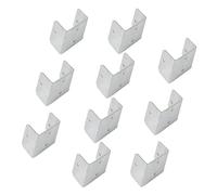 Lot de 10 clips de panneau en acier galvanisé sécurisés sans érosion - Plusieurs tailles - Coupe-vent - Pour poteaux de brique en bois - Clip d'extension de hauteur de clôture