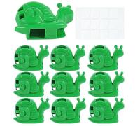 Lot de 10 clips de plantes en escargot | Clips de tige de plante | Crochet mural d'escalade sans ongles sans trace de tracé | Propagation Buddy Garden Accessoires pour fixer V