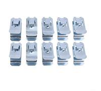 Lot de 10 clips de poignée de plafond en métal pour intérieur de voiture