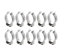 Lot de 10 clips de support en acier pour lampe fluorescente T8 T10 T12