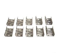 Lot de 10 clips de vidange fonctionnels en aluminium pour modules PV conçus pour une épaisseur de cadre de panneau de 30 mm et 35 mm pour gérer le débit d'eau (30 mm)