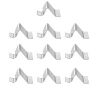 Lot de 10 clips d'étagère en métal robustes pour étagère de maison, cuisine, bibliothèque, accessoires de type C