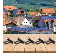 Lot de 10 clips d'évacuation d'eau pour panneau solaire pour enlever l'accumulation de boue et d'eau, conçus pour s'accrocher sur des cadres de panneaux solaires de 45 mm pour une meilleure sortie