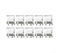 Lot de 10 clips d'installation pour fenêtre coulissante pour une gestion sûre du flux d'air et la sécurité des enfants (blanc)