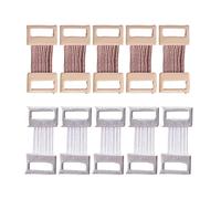 Lot de 10 clips élastiques en métal pour différents types de bandages - Clips de fixation remplaçables