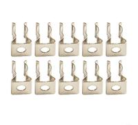 Lot de 10 clips en acier au manganèse pour ranger des outils et organiser des espaces dans les garages et les cours (6 mm)