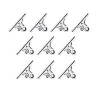 Lot de 10 clips en métal pour reçus, timbres, fournitures de bureau et d'école