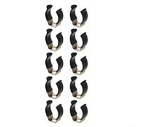 Lot de 10 clips en tissu éponge en métal pour organisation des outils, base étroite et robuste pour garage, atelier, rangement (30 mm (H) : 45)