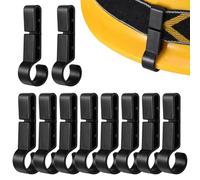 Lot de 10 clips légers pour casque de protection, 4,6 x 1,5 x 1 cm, crochets de sécurité pour phares pour casque, clips de fixation sûrs antidérapants pour bandeau pour lampes minières en plein air