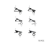 Lot de 10 clips micro légers essentiels pour musiciens et créateurs de contenu (B)