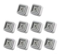 Lot de 10 clips muraux pour serviettes de cuisine et salle de bain avec design à pousser et dos en matériau ABS pour un montage facile