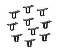 Lot de 10 clips photovoltaïques pour panneau solaire - 40 mm - Noir