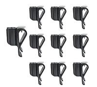 Lot de 10 clips pour sac de golf - En plastique durable - Noir - Accessoires de golf pour homme et femme