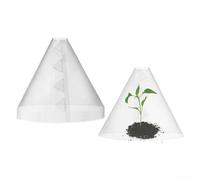 Lot de 10 cloches de jardin pour protéger le jardin contre le gel du soleil, le gel, les couvertures réutilisables avec design microclimatique pour la rétention de l'humidité, lot de 10