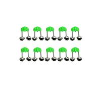 Lot de 10 cloches en plastique pour eau douce et salée - Avec pratique pour les cannes - Idéal comme détecteur de touche acoustique lors de la pêche de nuit ou en cas de forte