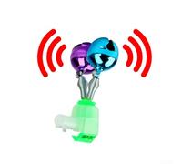 Lot de 10 clochettes d'alarme de pêche à clip en métal pour canne à pêche avec haute sensibilité et signal sonore clair pour la pêche en plein air (B)