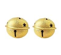 Lot de 10 clochettes de 4 cm pour bricolage, clochettes, clochettes de Noël, cloches de Noël, clochettes en métal, idéales pour l'artisanat, les bijoux, les festivals, les cloches pour animaux de