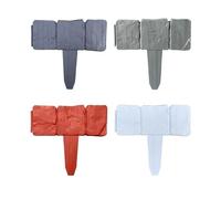 Lot de 10 clôtures pliantes en plastique - Imitation pierre - Barrière de jardin avec design interlock - Décoration de pelouse facile à assembler et système d'épissure de bordure de cour (blanc)