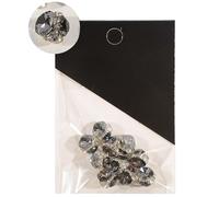Lot de 10 clous 3D en métal avec strass et cristaux
