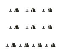 Lot de 10 clous à vis élégants en alliage pour ceinture, colliers et accessoires de mode, 9 buckets 11x8, Comme décrit, Comme décrit.