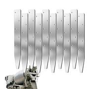 Lot de 10 clous de coffrage en acier et béton - En forme de V - Supports réutilisables avec trous - Clous en acier plat pour coffrage en béton - Pour parterre de jardin, bordure de pelouse