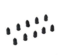 Lot de 10 clous de réparation de pneus en caoutchouc haute résistance | Répare les crevaisons de moins de 5 mm, empêche la perte d'air, insertion simple, lot de 10 pièces, caoutchouc noir