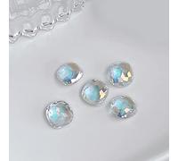 Lot de 10 clous d'oreilles de luxe pour ongles - Pierres précieuses - Artisanat de luxe - Diamants et cristaux