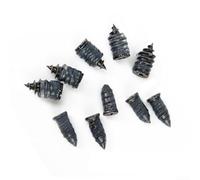 Lot de 10 clous en caoutchouc pour réparation de pneus sans chambre à air compatibles avec les solutions de crevaison de pneus d'automobile, moto, camion, bus et véhicule agricole (10 pièces mixtes)