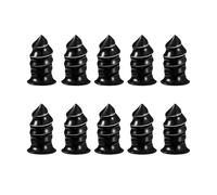 Lot de 10 clous sous vide en caoutchouc pour pneu de moto, camion, tracteur, crevaison (L) Pzt281 (noir, 6,8 mm)