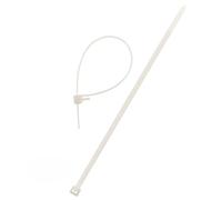 Lot de 10 colliers de câblage réutilisables - 4,8x 200mm - Transparent - Zenitech