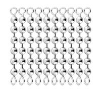 Lot de 10 colliers de perles de pêche en acier inoxydable | Chaîne de poisson rotative à 360 degrés pour les pêcheurs d'eau salée sur le poisson-chat, la truite, le crappie et la perche
